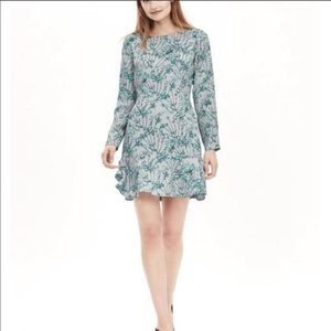 Banana Republic Floral Long Sleeve Dress